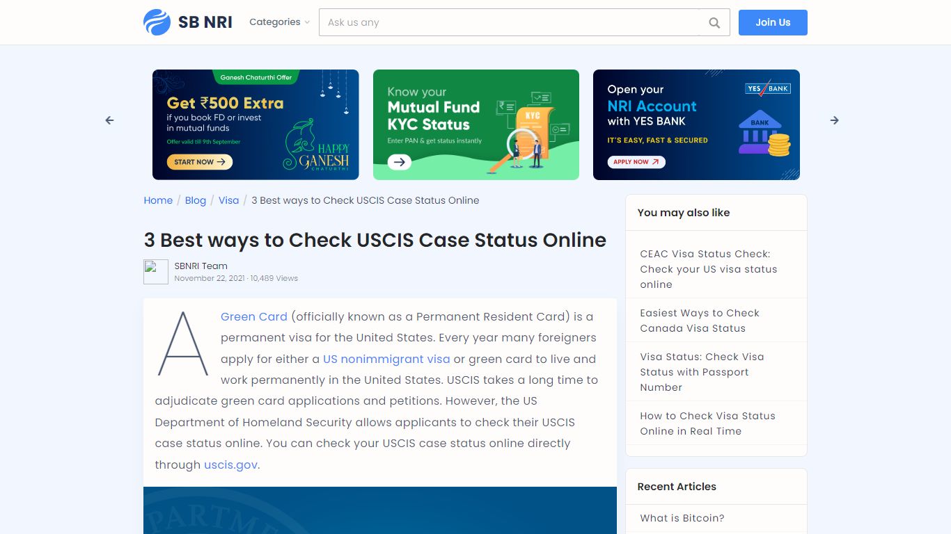 3 Best ways to Check USCIS Case Status Online - SBNRI